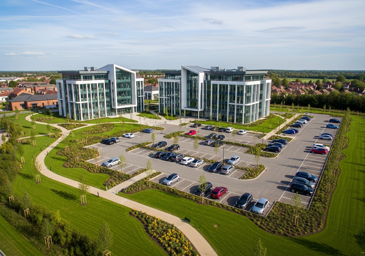 Completed commercial development — AB Construction
